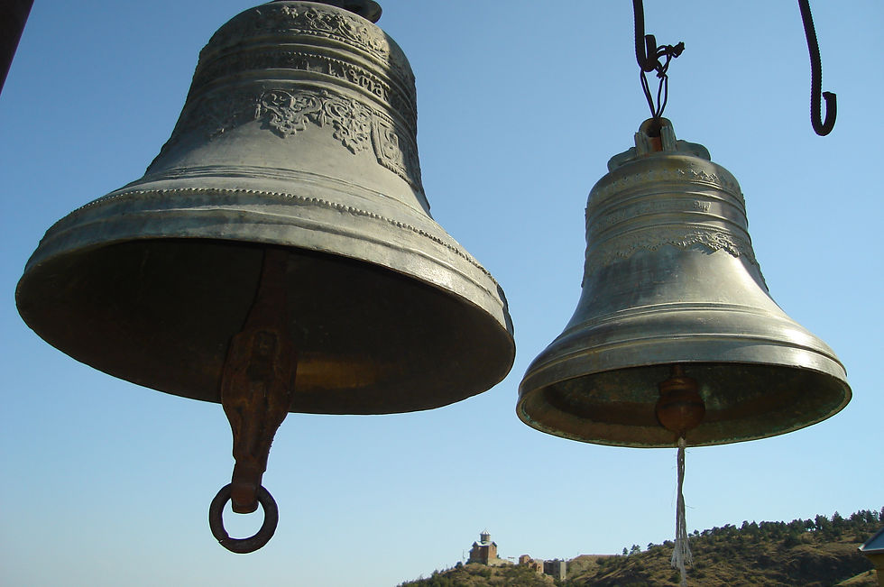 Church bells in Narikala, Tblisi - photo from Wikimedia
