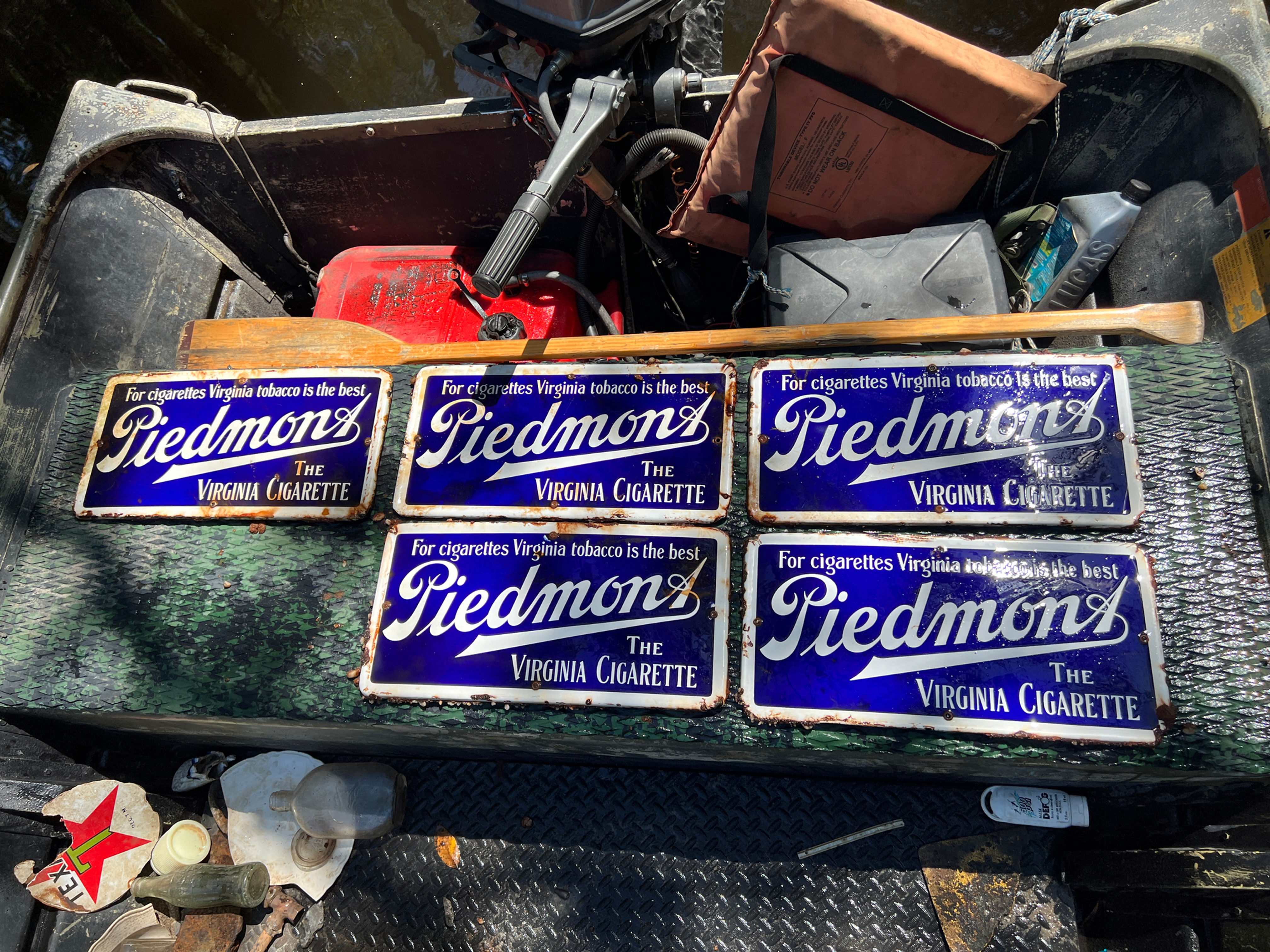 Peidmont The Virginia Cigarettes Porcelain Sign from My Dive!