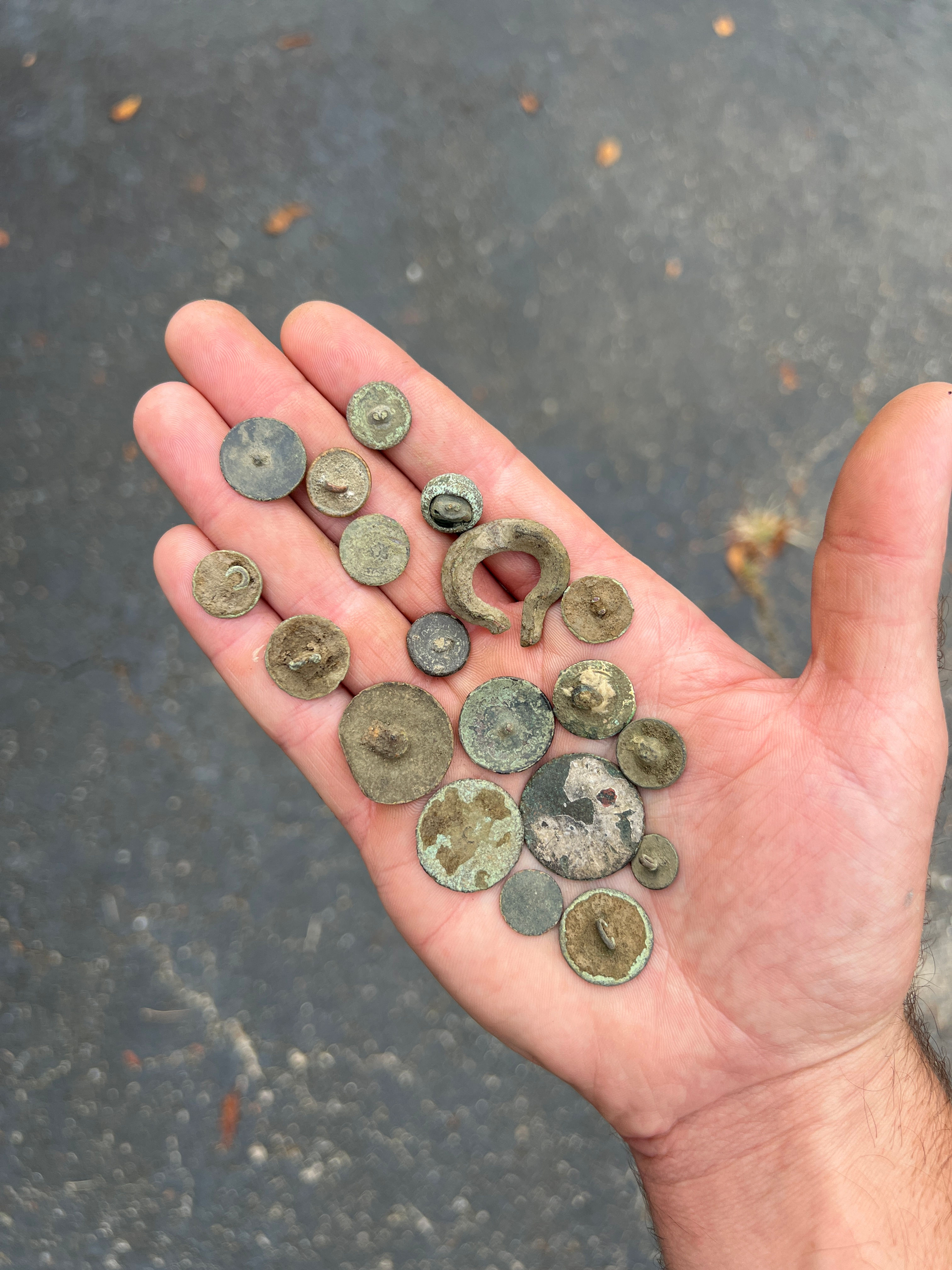 Colonial Relics found at Plantation Site - Late 1780s to 1800s Buttons