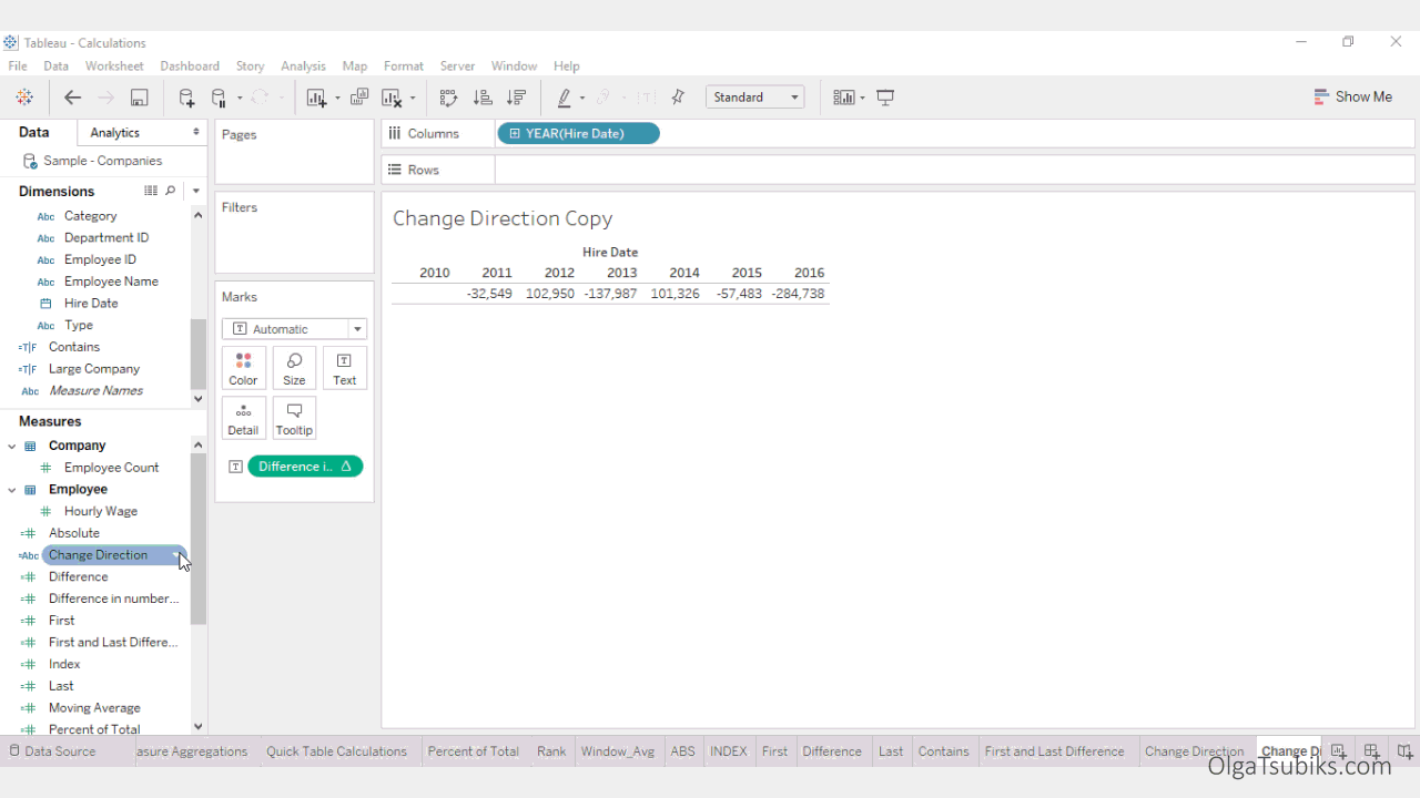 ZN calculation in Tableau