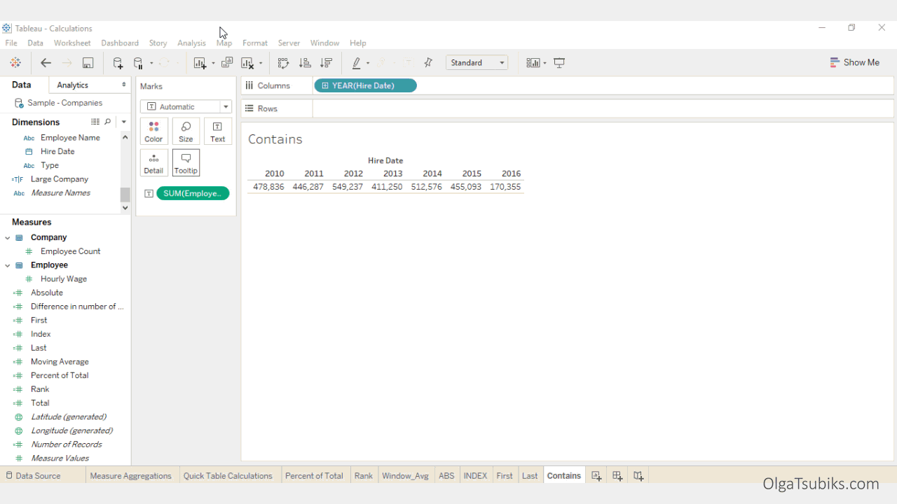 Contains calculation in Tableau