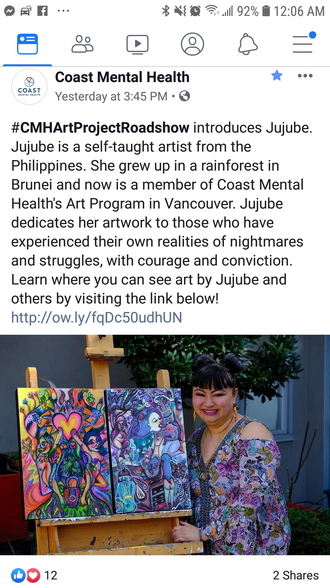 Coast Mental Health Instagram Post