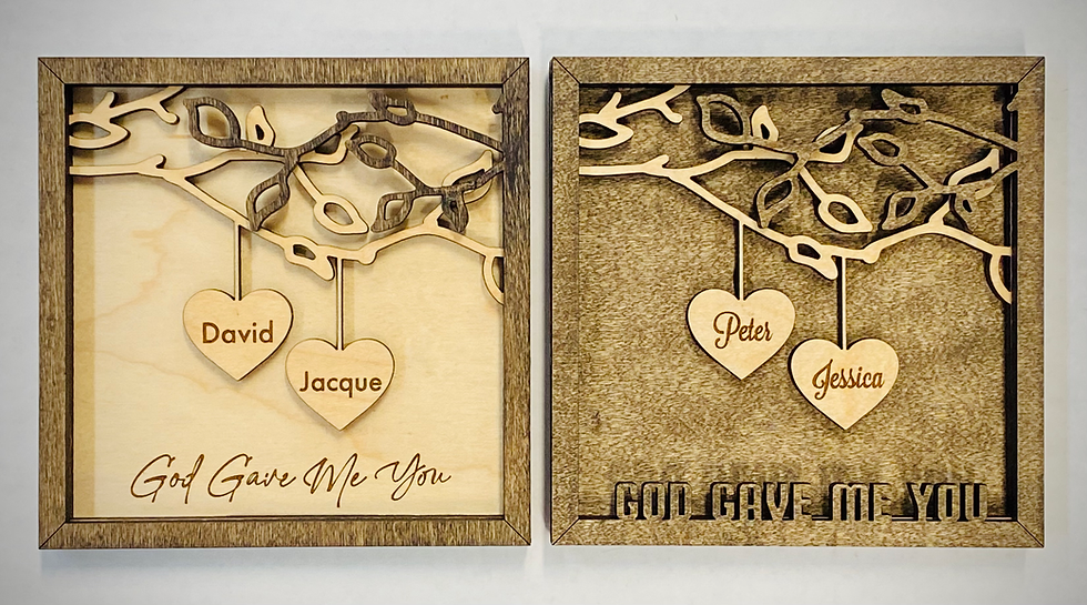 Thumbnail: God Gave Me You Hanging Hearts