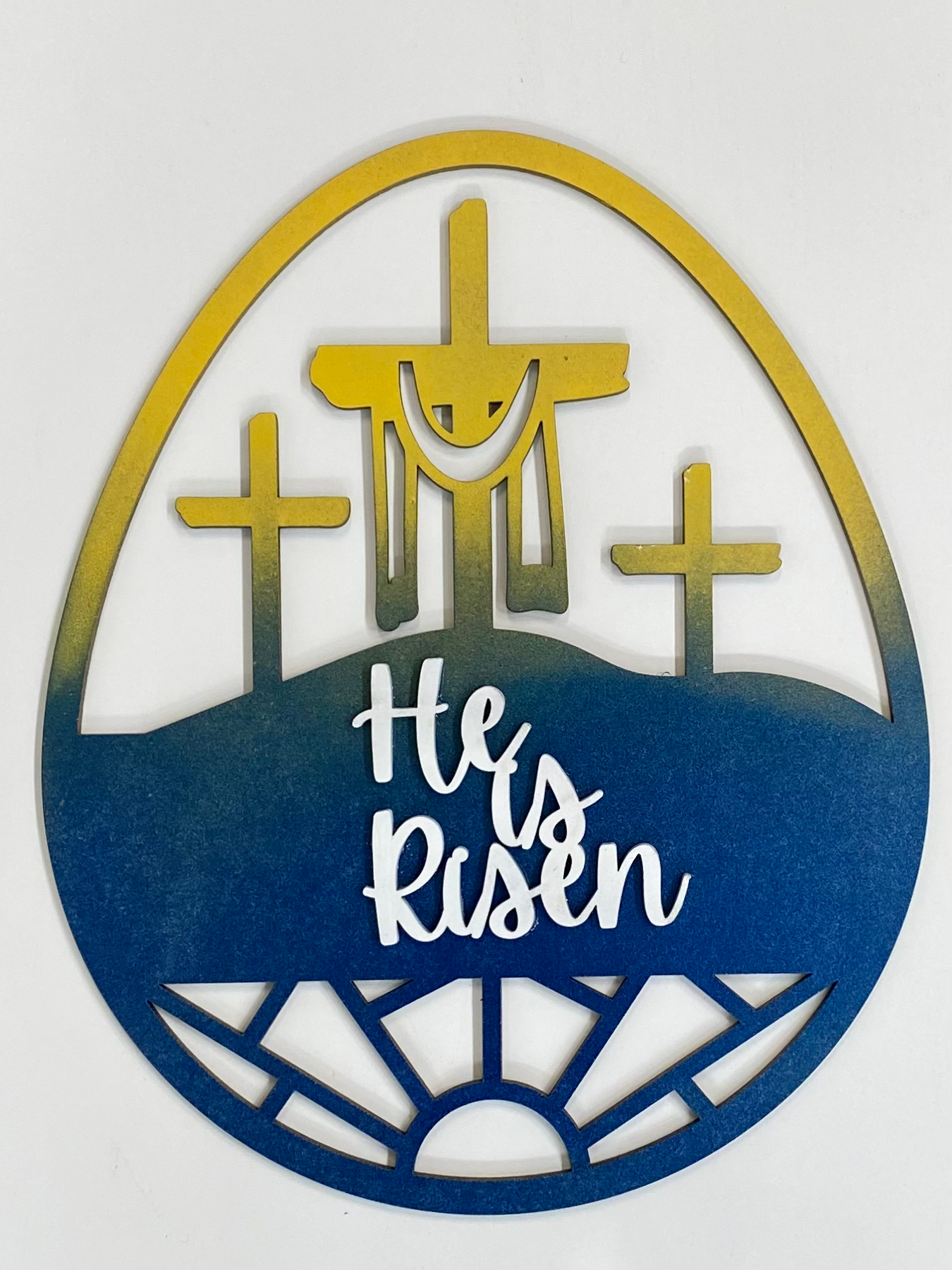 He Is Risen Egg Decor