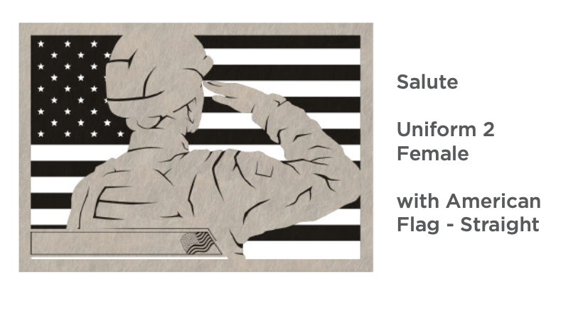 Thumbnail: Military Signature Salute Uniform Personalized