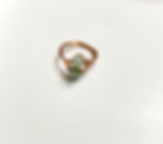 Anello in rame e perle di Giada