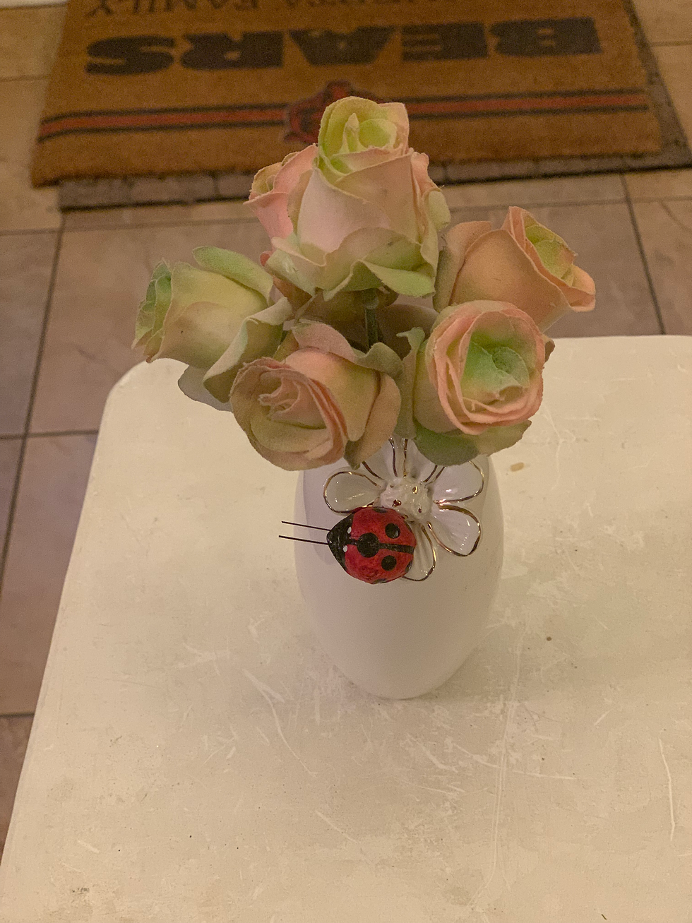 Pink and Green Rose Arrangement 