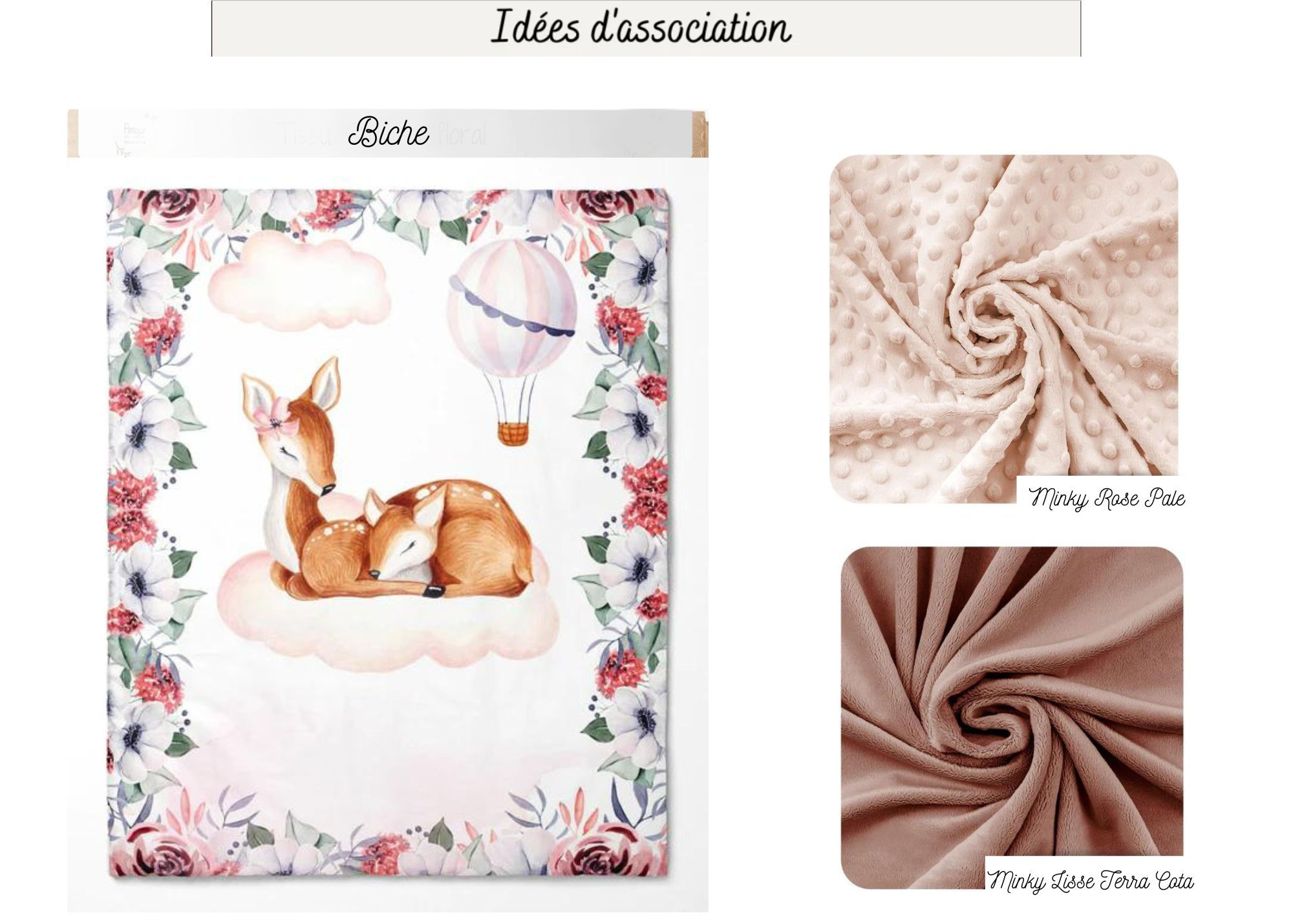 Plaid ou Couverture Biche