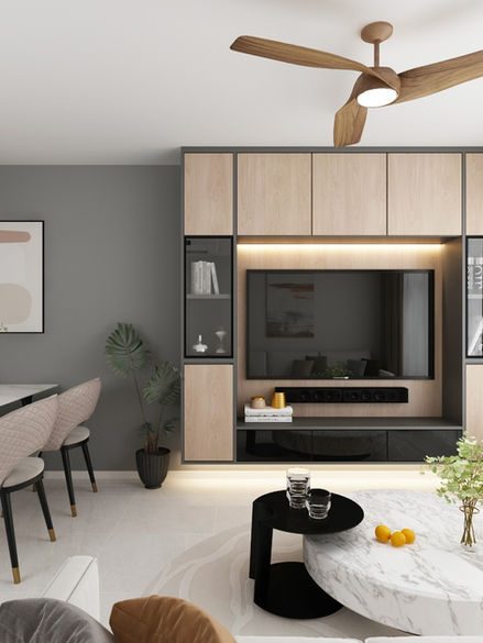A Timeless Blend of Grey Tones and Natural Accents