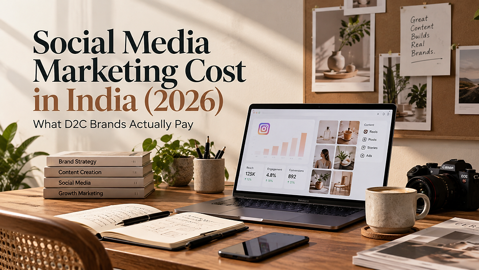 Social Media Marketing Cost in India (2026): What D2C Brands Actually Pay