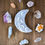 Thumbnail: Celestial Engraved Crescent Moon Selenite Plate
