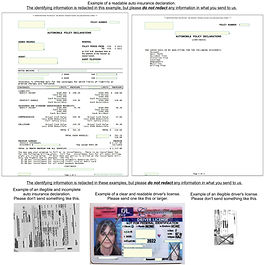 DL Auto Ins Examples