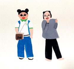 最近女芸人ばかり描いてる!笑_でも渡辺直美とユリアン好き😍💕_#Illustrator #illustration #女芸人 #渡辺直美 #ゆりあんレトリィバァ #ぽちゃかわ