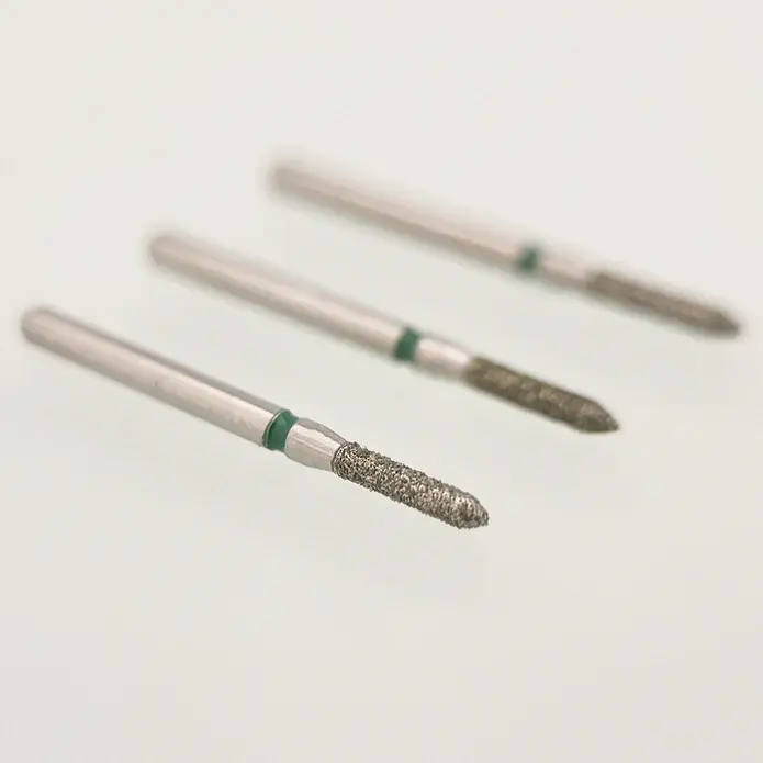 Thumbnail: Bevel Cylinder/Pointed Cylinder/Torpedo Cylinder Diamond Burs 10/pk 877-879