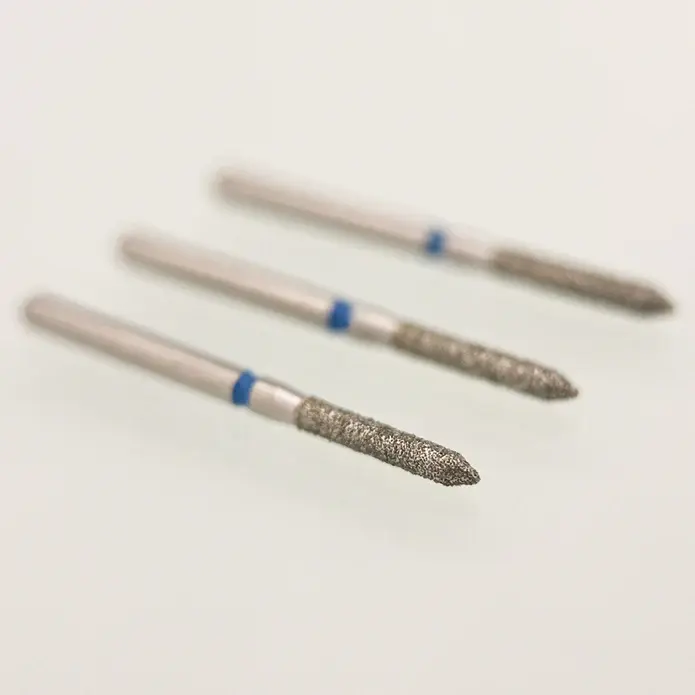 Thumbnail: Bevel Cylinder/Pointed Cylinder/Torpedo Cylinder Diamond Burs 10/pk 877-879