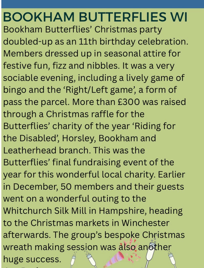 Surrey WI News
