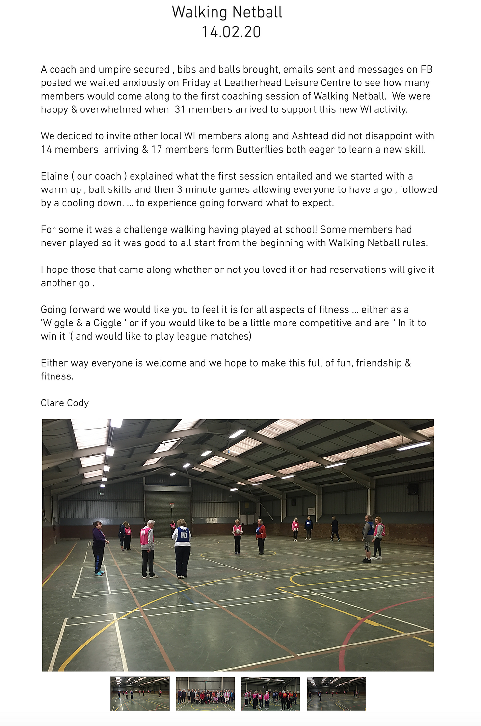 Walking Netball