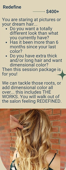 redefine for a revamp all over color change transformation hair