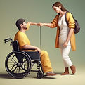 people helping disabled people realistic