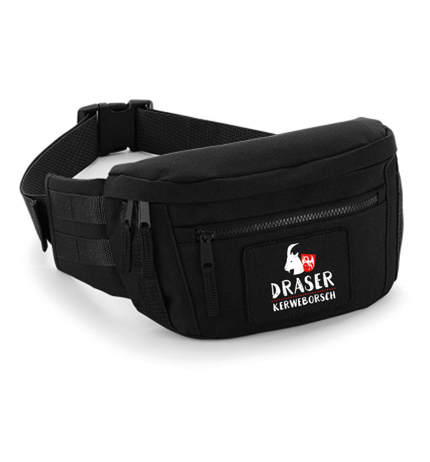 Utility Waistpack schwarz mit Logodruck