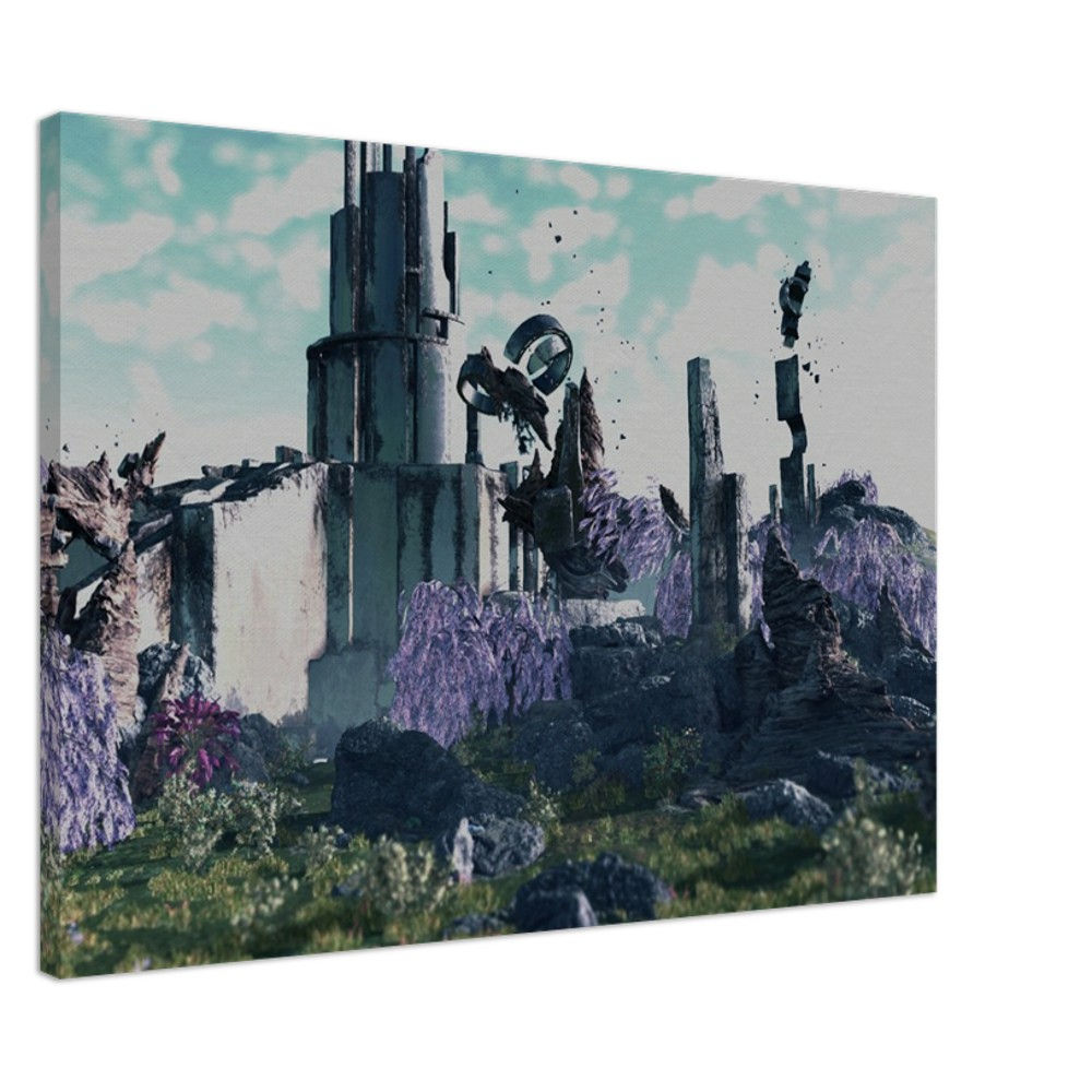 Canvas Wall Art: Starborn Temple, Starfield