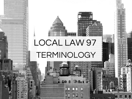 Guidance on New York City's Local Law 97 Terminology