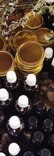 An array of apothecary products made by Jestira