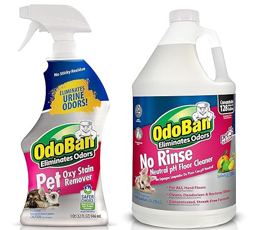 Odoban Pete Solutions Neutral pH floor cleaner concentrate, and oxy stain remover