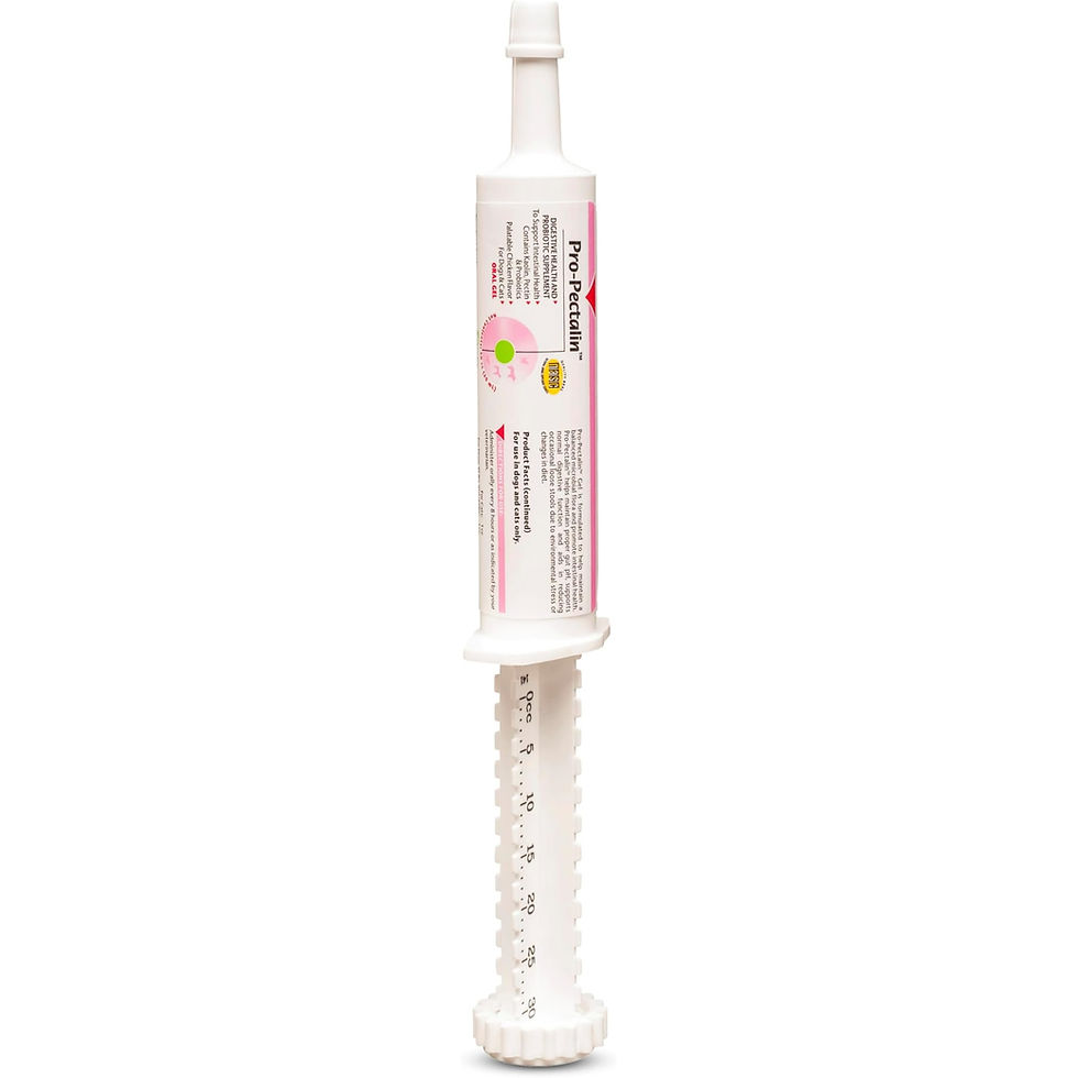 Vetoquinol Pro-pectalin oral paste helps reduce occasional loose stools & diarrhea, balance gut pH, support normal digestion