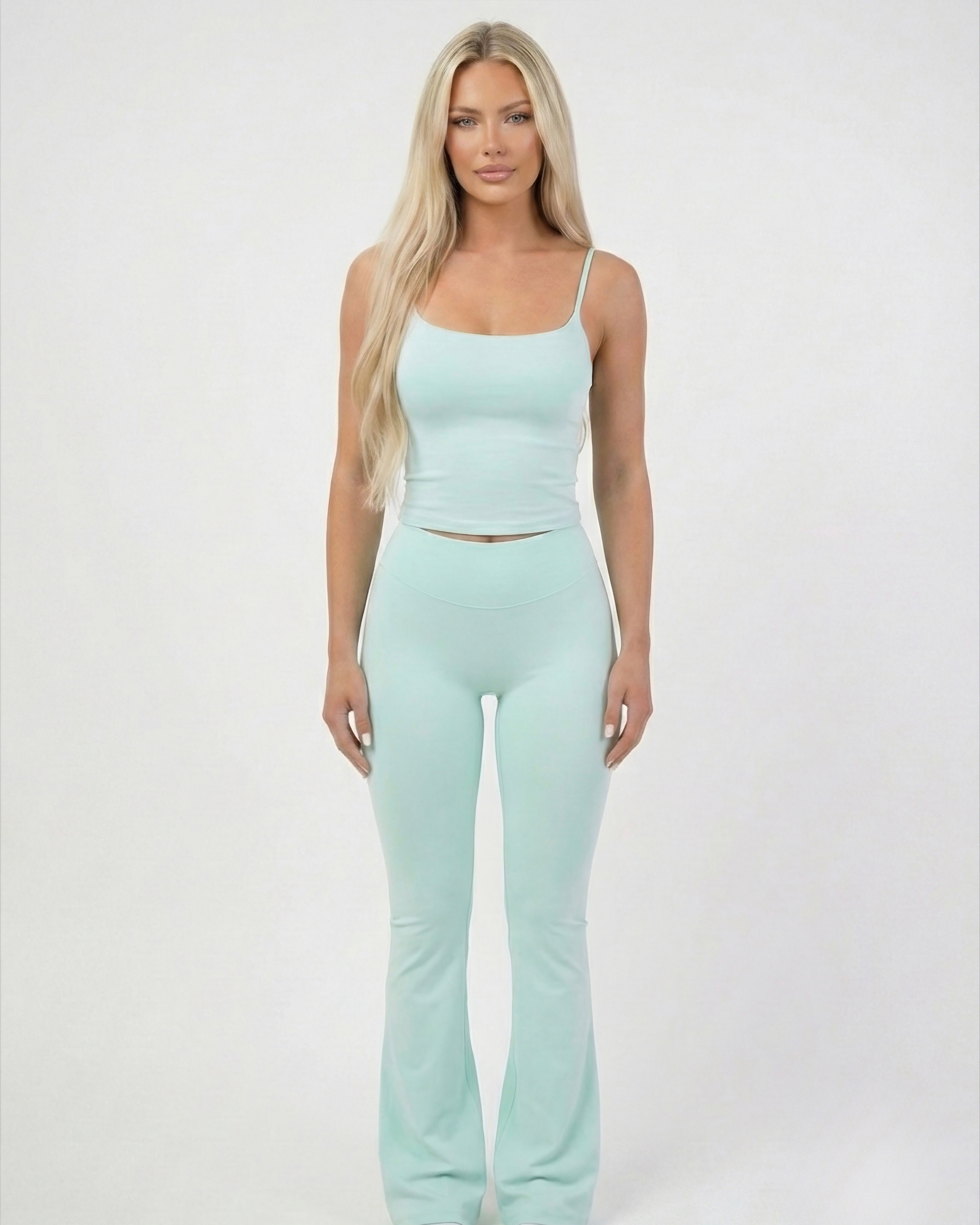 Allure Flare Leggings - Aquamarine