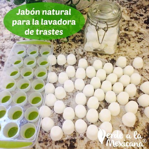 jabon natural para lavadora de trastes