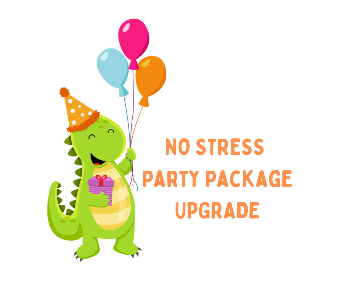 NO STRESS Party Package UPGRADE for Purchased Party Bookings (PRIVATE RENTAL)