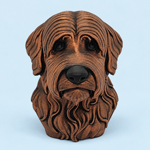 3D-geprint hondenbeeld met bronzen afwerking