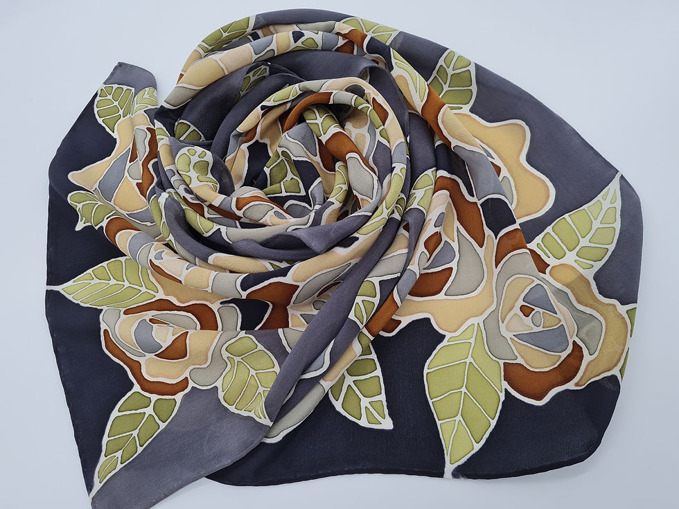 Thumbnail: Medium scarf - Mozaic rose Grey 