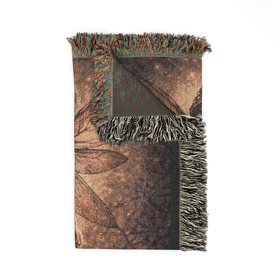 Thumbnail: Mystical Fairy Woven Blanket — Gothic Woodland Throw for Home Décor