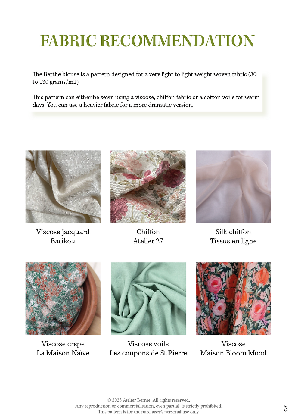 Miniature : Berthe blouse/dress PDF Pattern (EN)