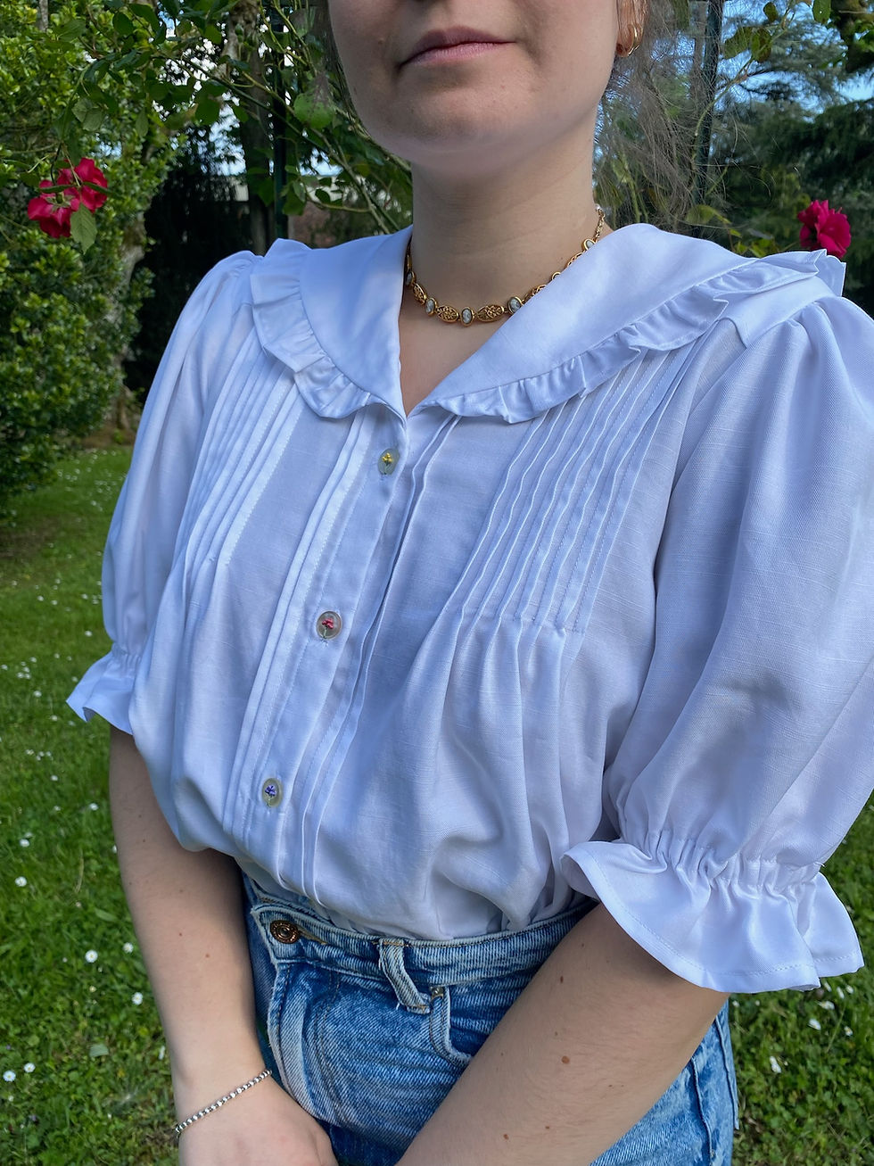 Miniature : Tuto + extension Manches courtes - Blouse Elisabeth