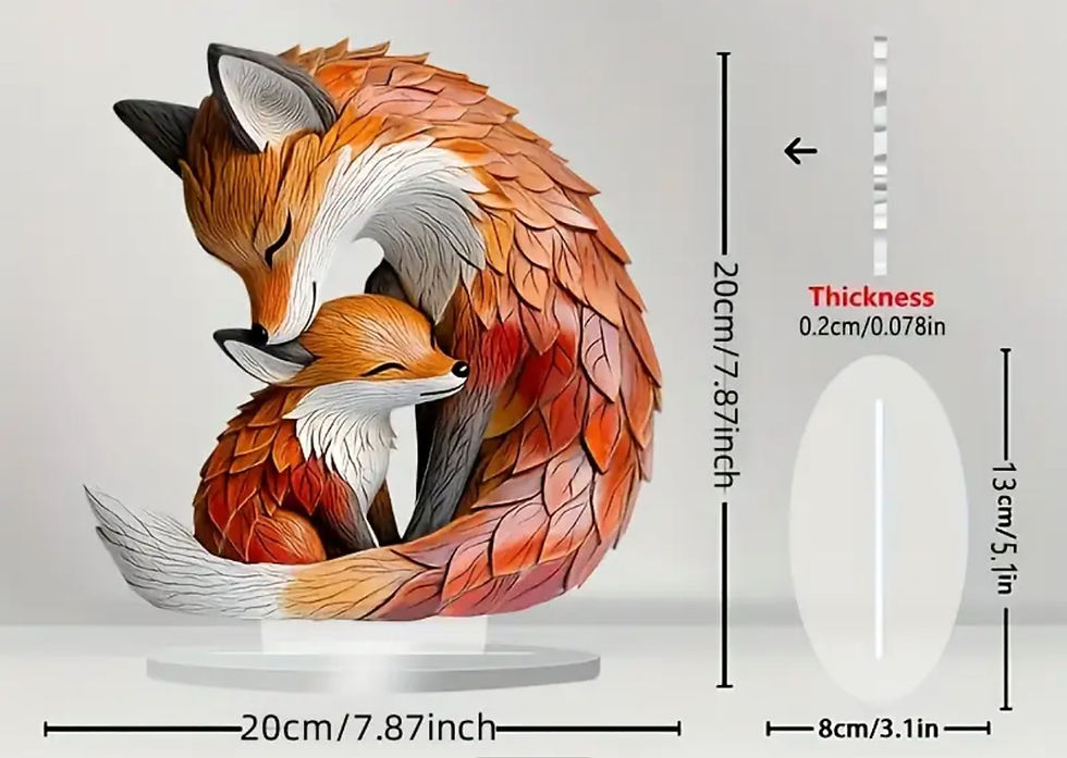 Thumbnail: Fox and baby 2D display! 