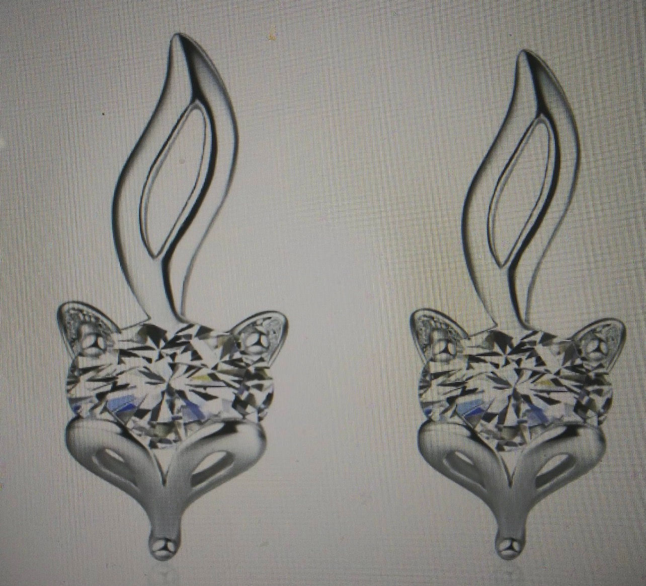 Small Fox stud earrings 