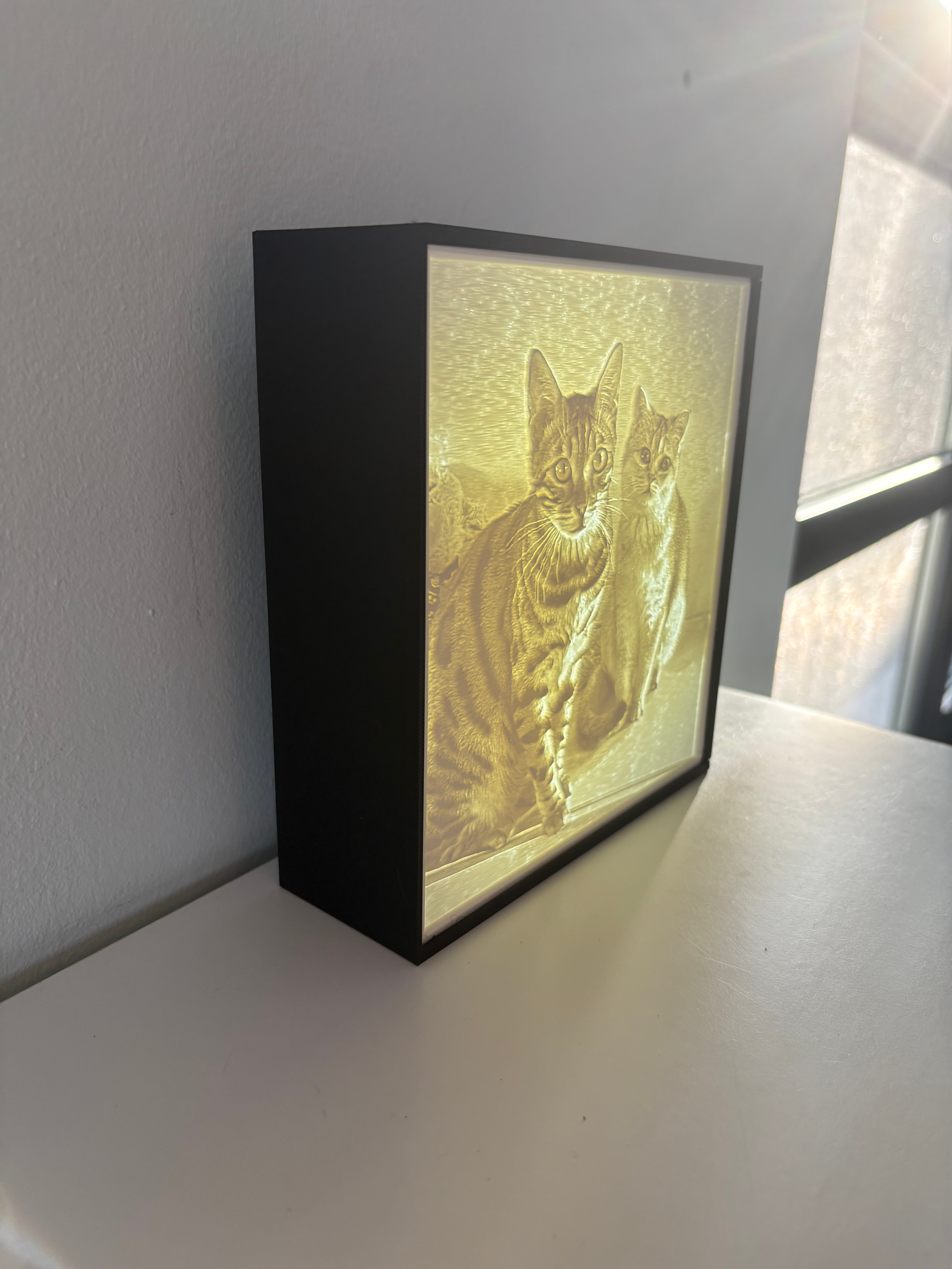Lithophane lamp/ fotolijst