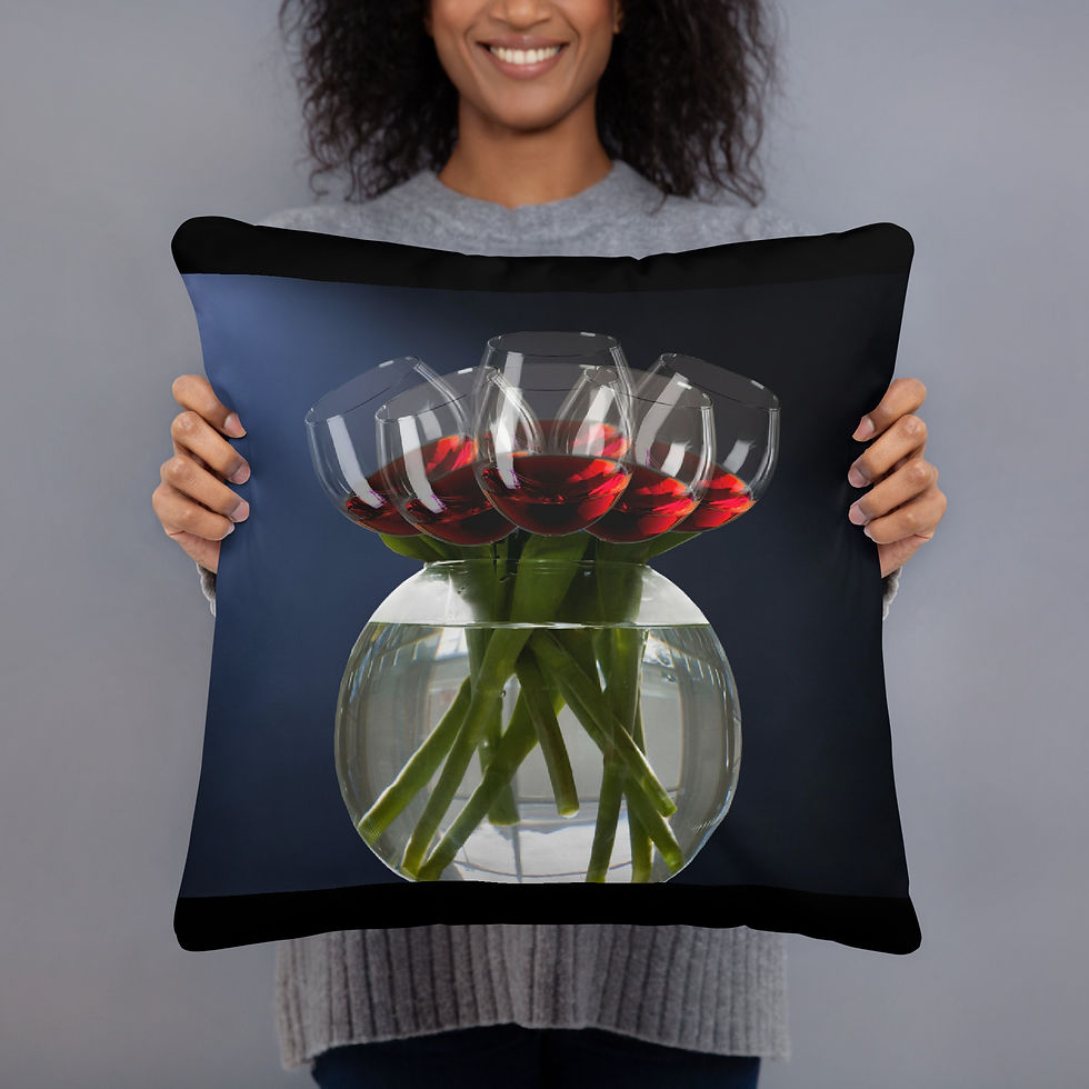 Thumbnail: Wine & Flowers Pillow