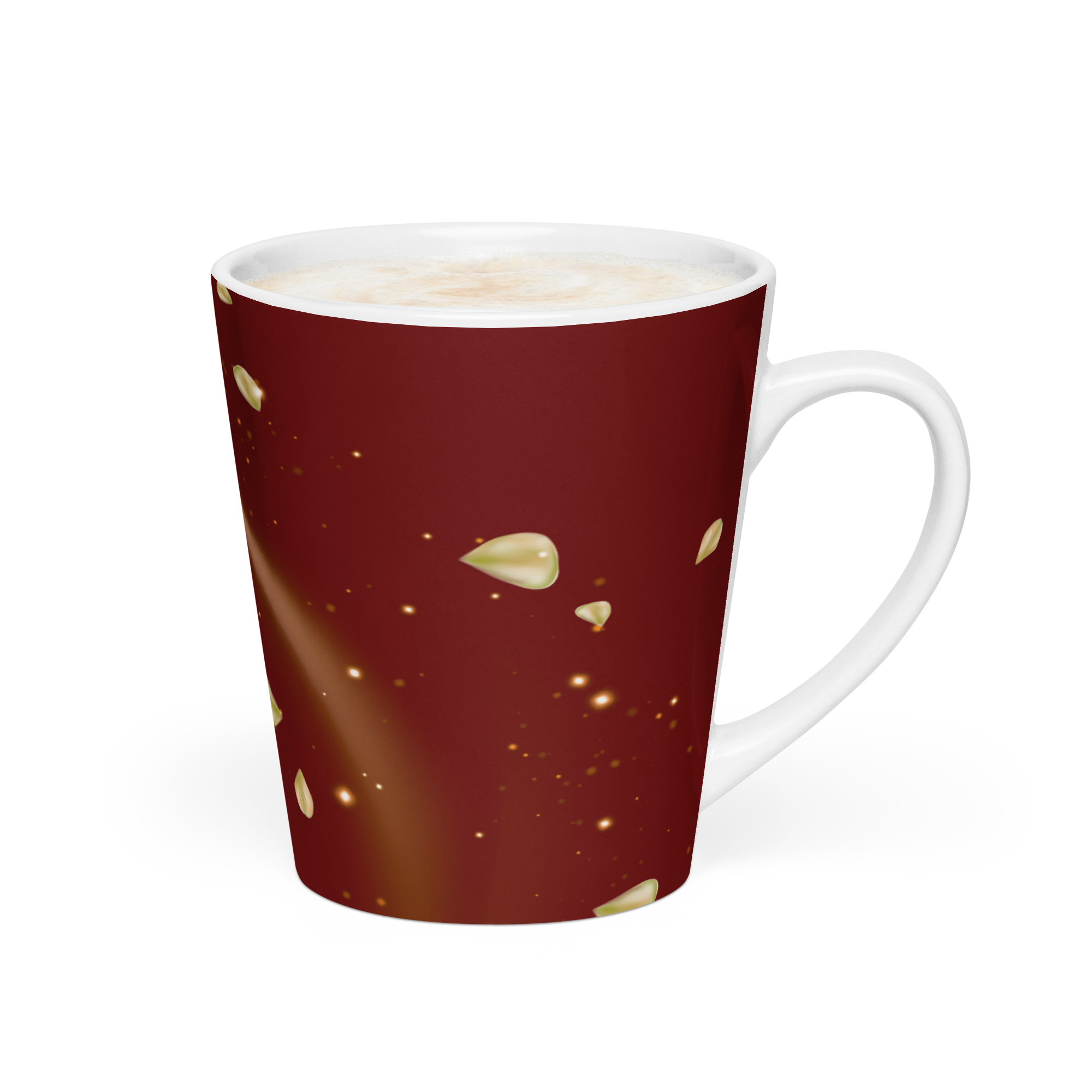 Burgundy Elegance Latte mug