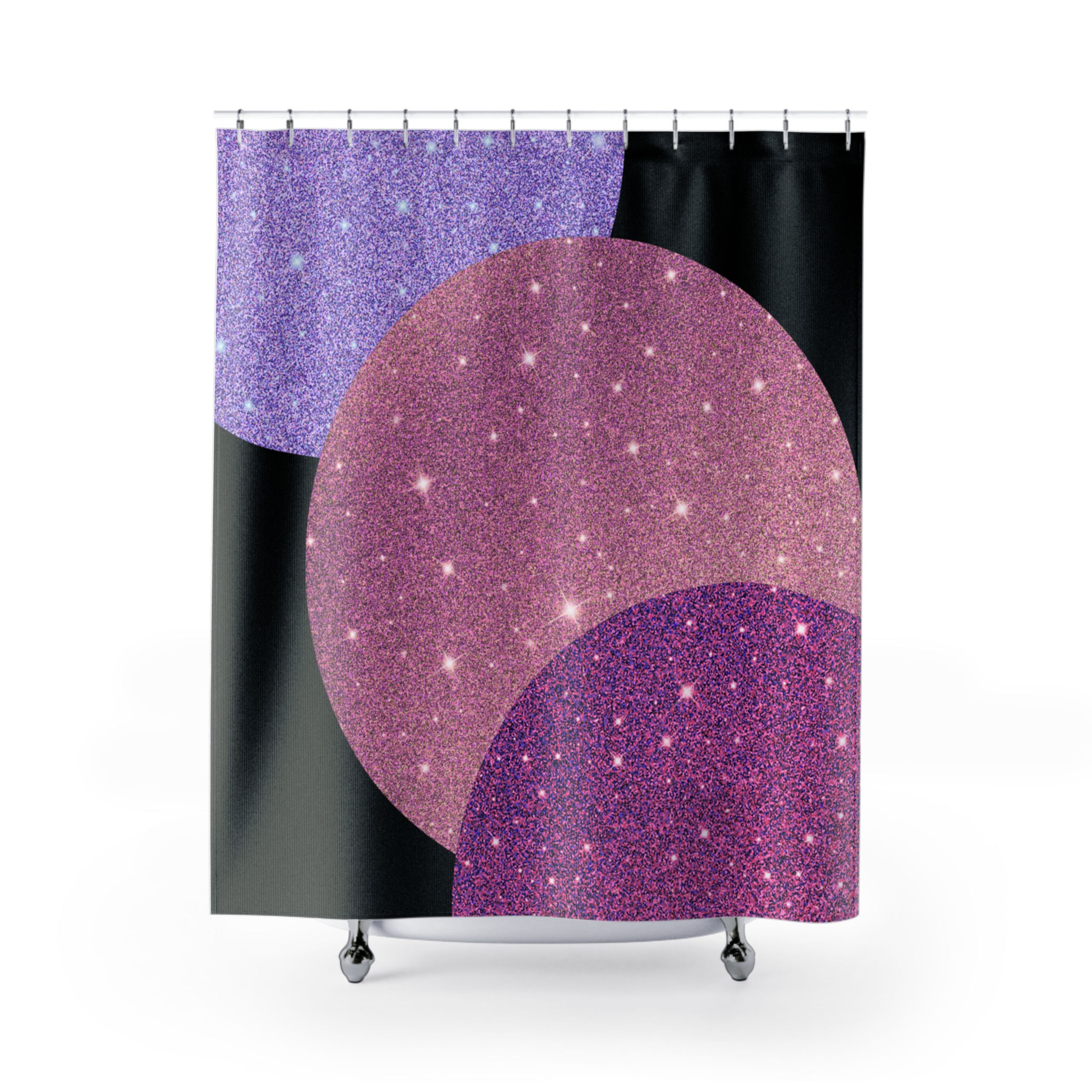 Pink Galaxy Shower Curtain