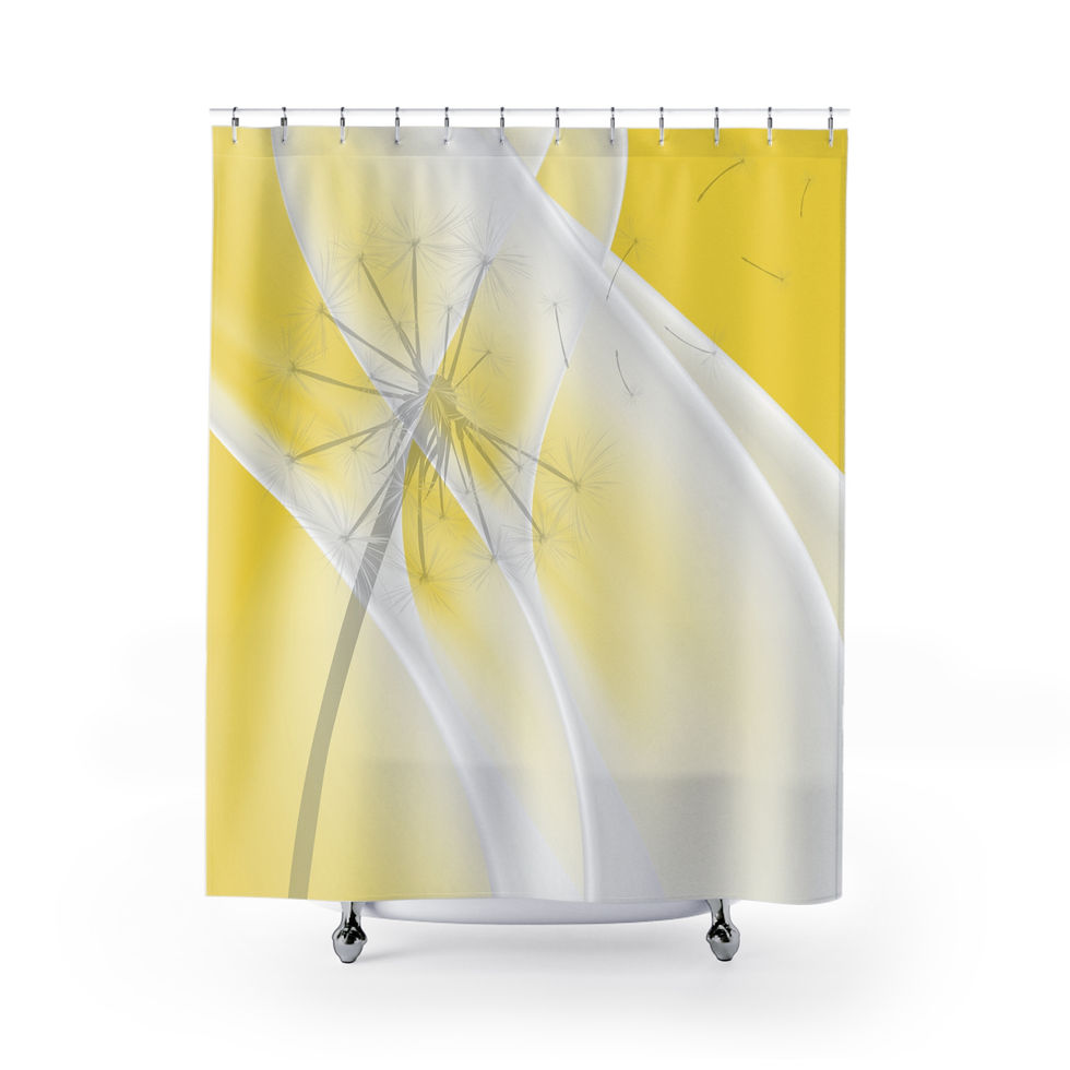 Thumbnail: Lemon Flower Shower Curtain 