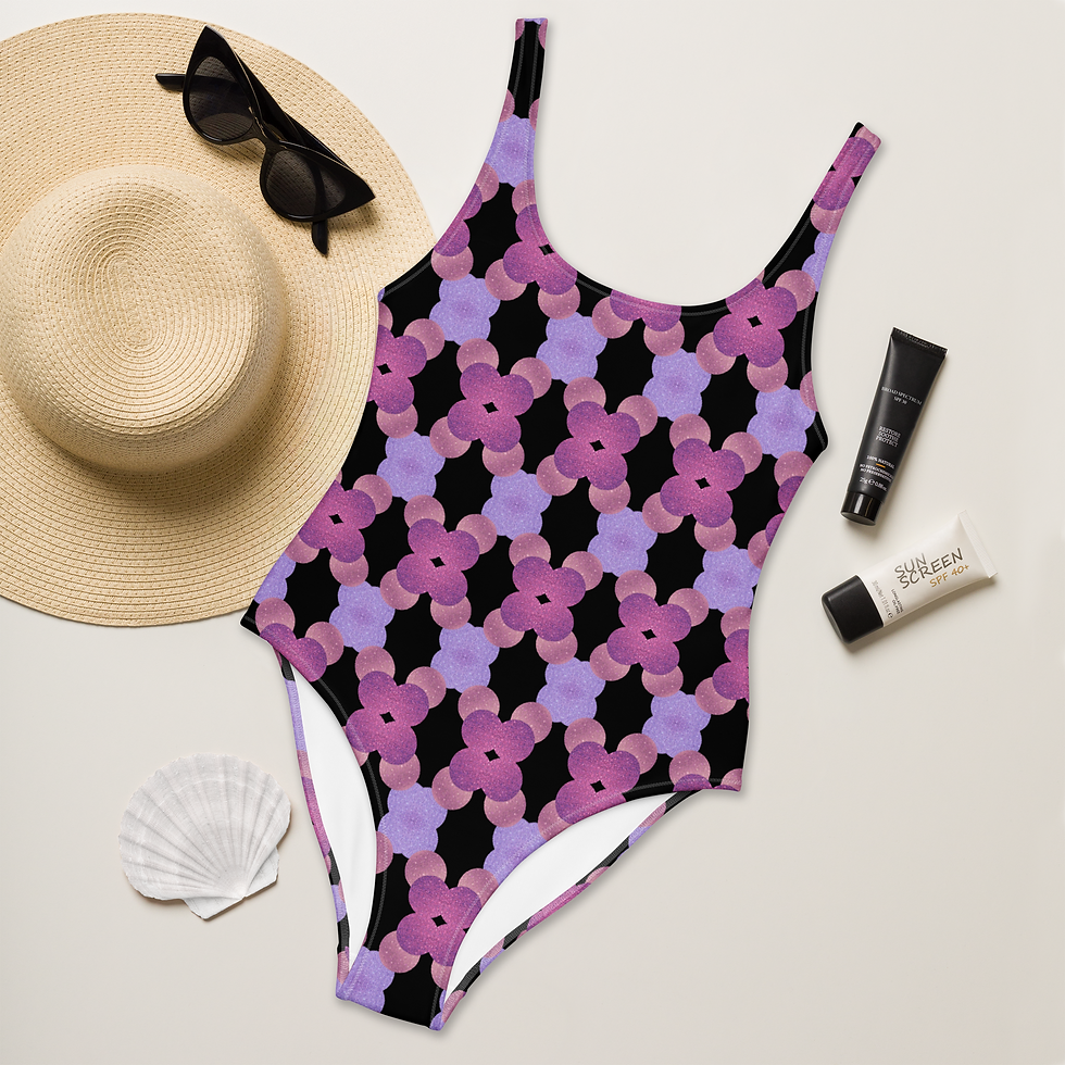 Thumbnail: Pink Galaxy One-Piece Swimsuit