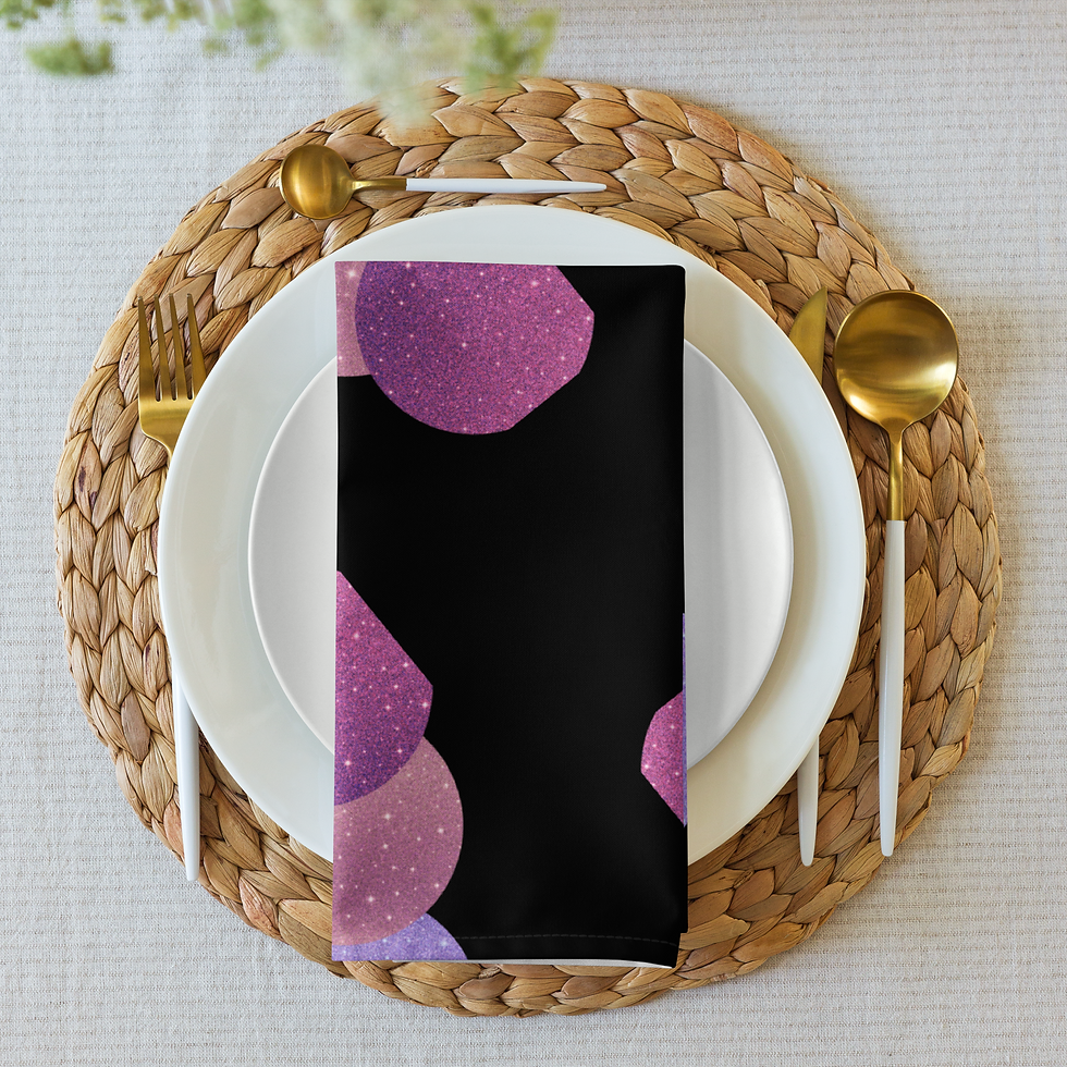 Thumbnail: Pink Galaxy Cloth Napkin Set
