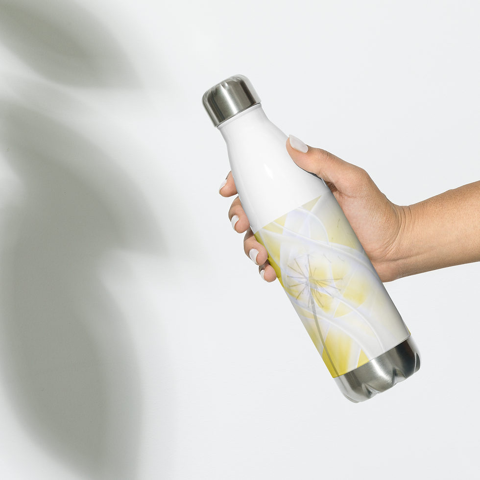 Thumbnail: Lemon Flower Stainless steel water bottle