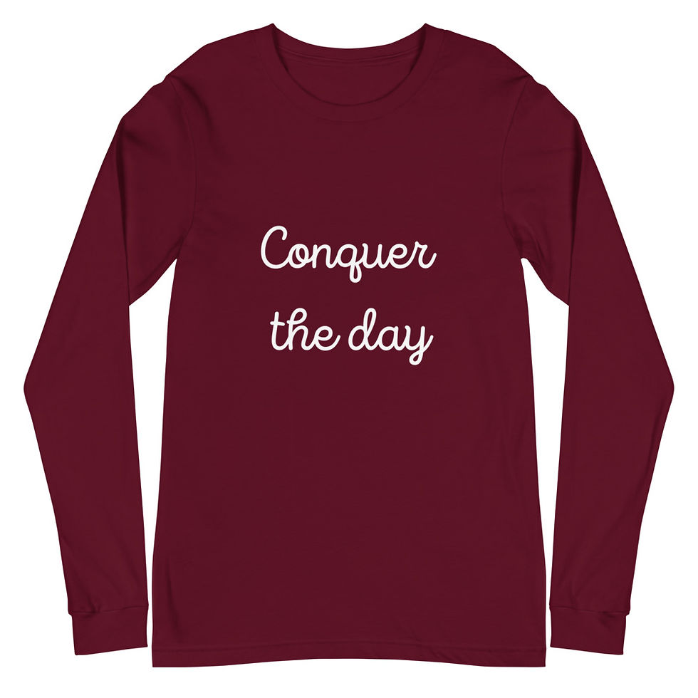 Thumbnail: Conquer the Day Unisex Long Sleeve Tee