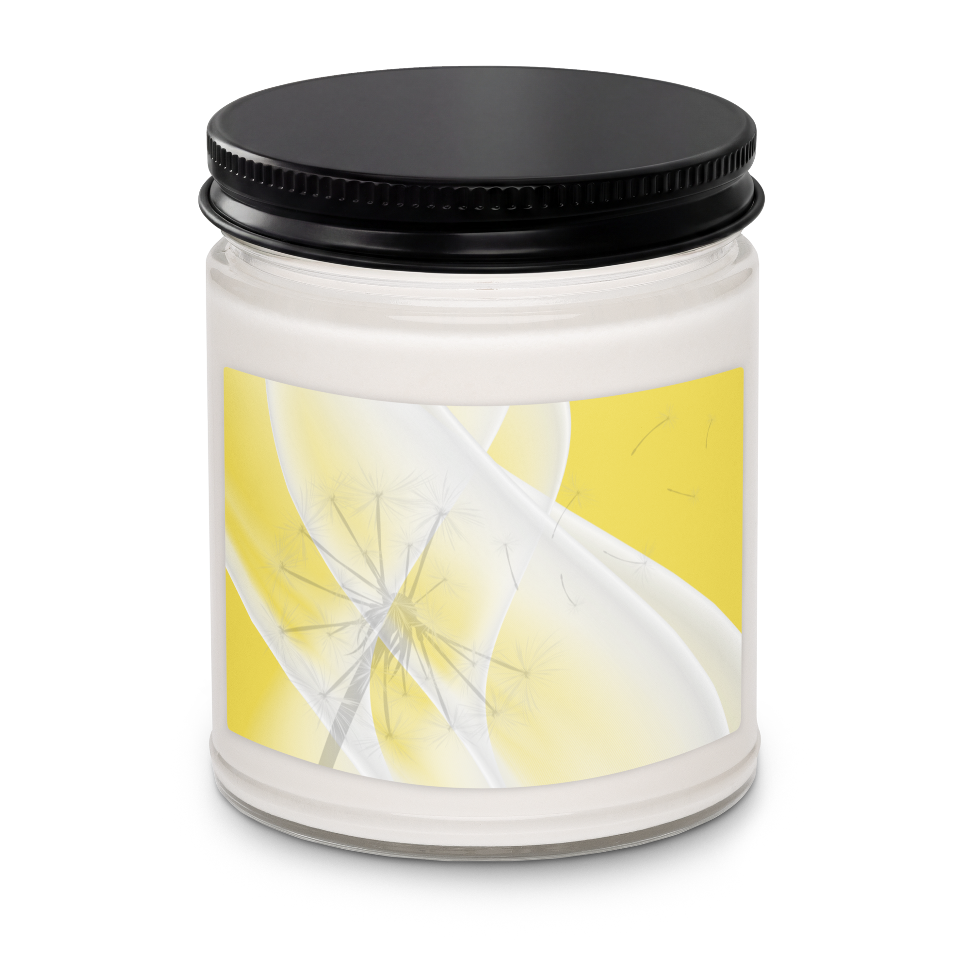 Lemon Flower Scented soy candle