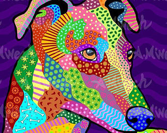 Thumbnail: Dog Pop Art Hoodie (Breeds G-K), by April Minech